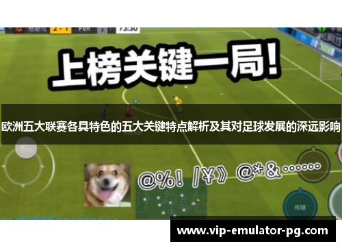 欧洲五大联赛各具特色的五大关键特点解析及其对足球发展的深远影响